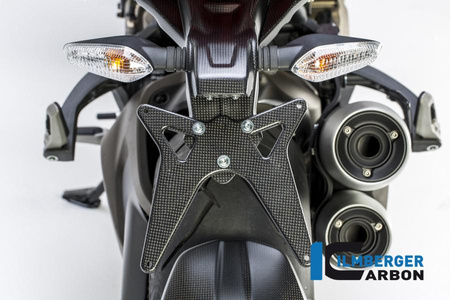 Uchwyt tablicy rejestracyjnej karbonowy matowy Ducati Monster 1200 / 1200 S (2014-2016) ILMBERGER NHO.114.D12MM.K