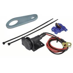 DIN socket with handlebar mounting