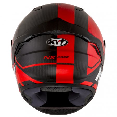 Kask Motocyklowy KYT NX RACE CARBON RACE-D czerwony fluo 