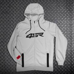 ROZPINANA BLUZA Z KAPTUREM 4SR HOODIE LOGO ZIP GREY