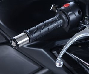 KOŃCÓWKI KIEROWNICY R&G KAWASAKI ZX636 19-/Z900/Z900RS/KTM 690 ENDURO (WITHOUT BRUSH GUARDS) BLACK