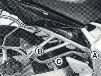 Footrest lowering kit for Yamaha FZ6 / Fazer (2004-2006)