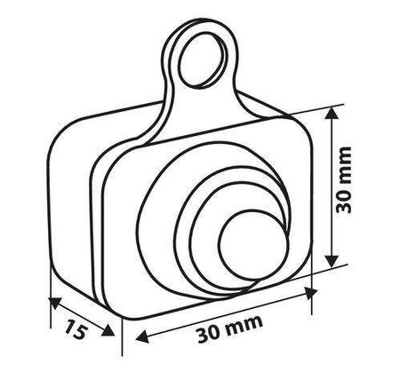 90463 On & Off przełącznik wodoodporny 12V- czarny