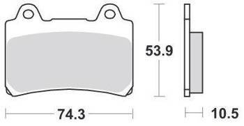 KLOCKI HAMULCOWE SBS 590 HF