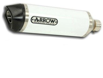 Układ wydechowy Arrow Street Thunder Aluminium White z homologacją Yamaha MT-07 2014-2017
