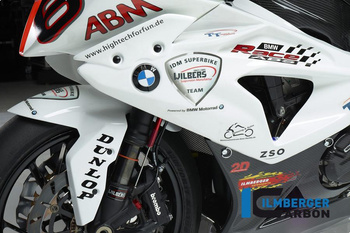 Panel boczny owiewki racing carbon - lewy BMW S 1000 RR Racing (2012-2014) ILMBERGER VEL.081.S1RAB.K