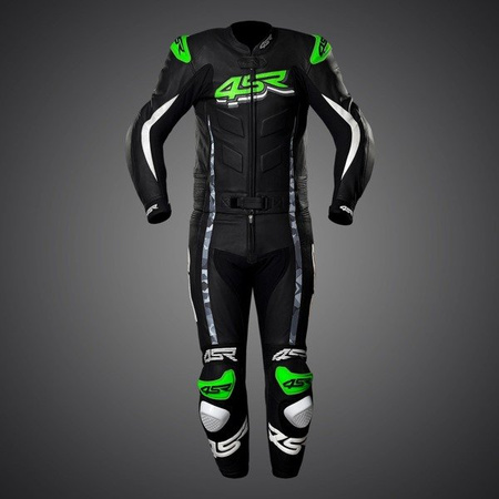 KOMBINEZON SKÓRZANY DWUCZĘŚCIOWY 4SR RR EVO III MONSTER GREEN