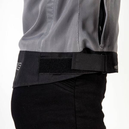 KURTKA TEKSTYLNA OZONE DART LADY SILVER/BLACK (PLUS SIZE)