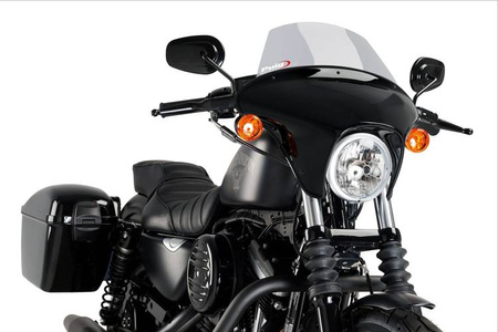 Owiewka PUIG Batwing SML do Harley-Davidson Sportster Iron XL883N 09-22 (Touring) Lekko przyciemniany (H) 21054H