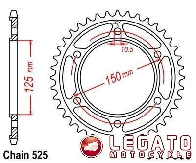 ZĘBATKA NAPĘDOWA JT TYŁ (525)