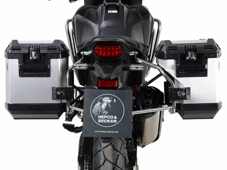 Sidecarrier Cutout stainless steel incl. Xplorer sideboxes silver for Honda CRF 1100 L Africa Twin (2019-2021)