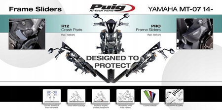 CRASH PADY DO MT-07/TRACER 700/ XSR700 14-20 (PRO)