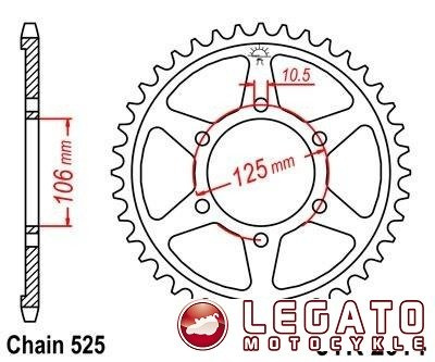 ZĘBATKA NAPEDOWA JT TYŁ (525)