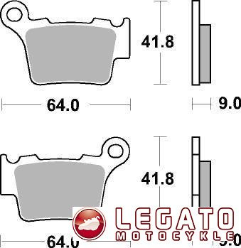 KLOCKI HAMULCOWE SBS 791 RSI