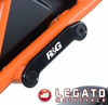 	ZAŚLEPKA PODNÓŻKA RG RACING KTM RC125 / 200 / 390, PARA BLACK