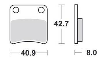 KLOCKI HAMULCOWE SBS 115 HF