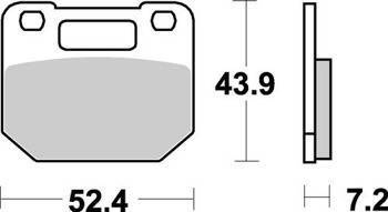 KLOCKI HAMULCOWE SBS 587 HF