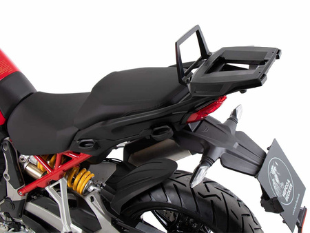Alurack top case carrier black for combination with original rear rack for Ducati Multistrada V4 / S / Pikes Peak / Rally / RS (2025-)