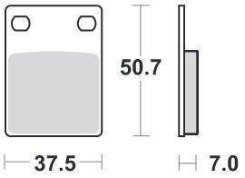 KLOCKI HAMULCOWE SBS 606 HF