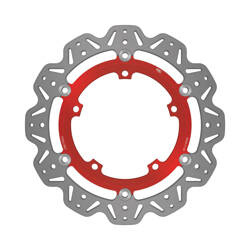 EBC Tarcza hamulcowa motocyklowa VR817RED VEE, czerwona