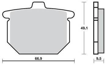 KLOCKI HAMULCOWE SBS 517 DCC