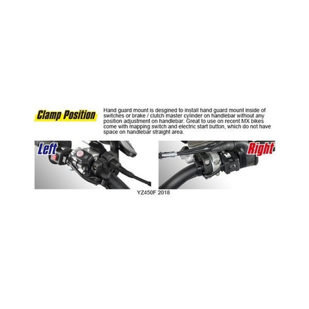 ZETA Handbary IMPACT X3 szalki/listki osłony dłoni pomarańczowe komplet MX ENDURO