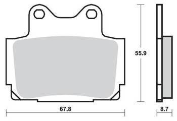 KLOCKI HAMULCOWE SBS 570 DCC