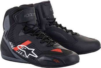 BUTY ALPINESTARS FASTER-3 RIDEKNIT BLACK/GREY BRIGHT RED