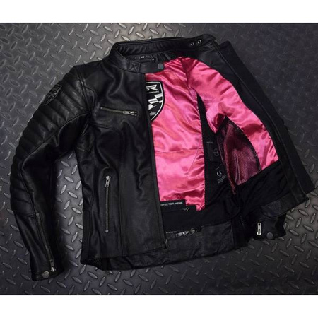 DAMSKA KURTKA MOTOCYKLOWA SKÓRZANA 4SR B - MONSTER LADY