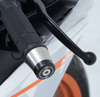 KOŃCÓWKI KIEROWNICY R&G KTM RC 390, RC125 17-, HONDA CBR500R 19-, BLACK