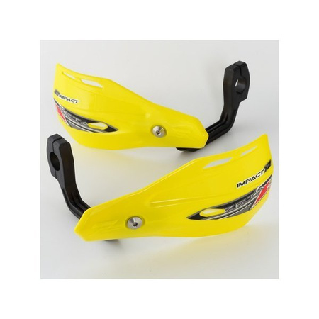ZETA Handbary IMPACT X2 szalki/listki osłony dłoni żółe komplet MX ENDURO