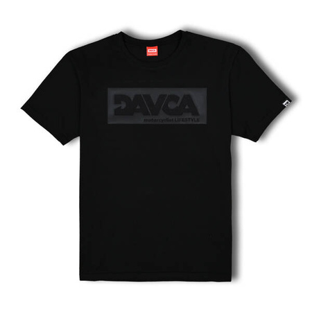 DAVCA T-shirt męski Black Matt logo