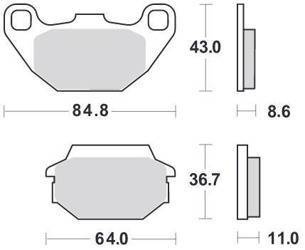 KLOCKI HAMULCOWE SBS 749 SI