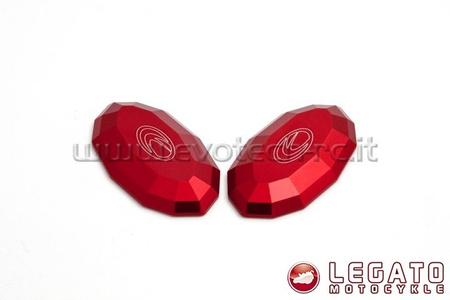 Zaślepki lusterek EVOTECH RC Kawasaki czerwone