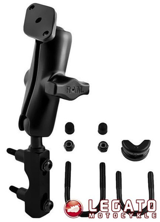 Uchwyt Finger Grip™ do telefonów komórkowych oraz przenośnych urządzeń elektronicznych montowany do ramy kierownicy lub do podstawy hamulca / sprzęgła w motocyklu