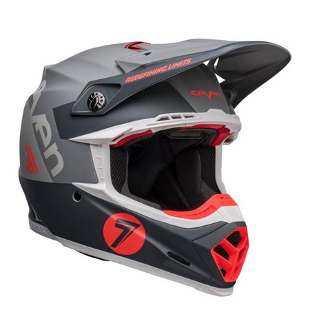 KASK BELL MOTO-9S FLEX SEVEN VANGUARD MATTE CHARCOAL/ORANGE