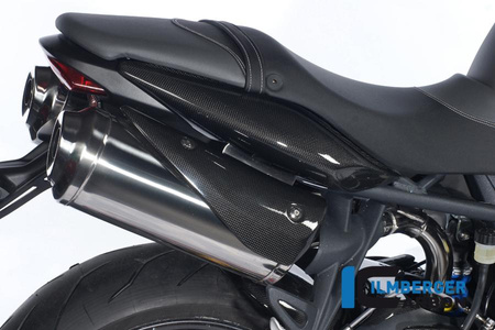 Ochrona wydechu prawa carbon do motocykla Triumph Street Triple 675 Einzelstcke Triumph - ILMBERGER AHR.004.TRSTR.k