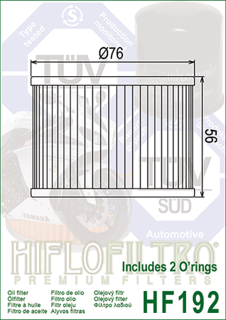 FILTR OLEJU HIFLOFILTRO HF 192