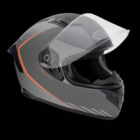 KASK OZONE INTEGRALNY SPRINT STRIPE MATTE BLACK/GREY/FLUO RED