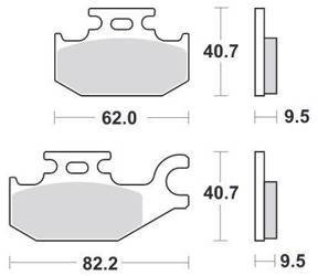 KLOCKI HAMULCOWE SBS 196 CT