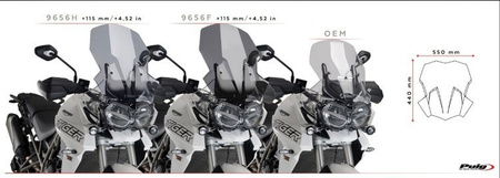 SZYBA TURYSTYCZNA DO TRIUMPH TIGER 800 / XC 18-20