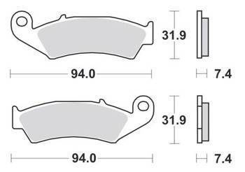 KLOCKI HAMULCOWE SBS 139 HF