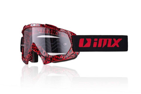 GOGLE IMX MUD GRAPHIC RED/BLACK - SZYBA CLEAR (1 SZYBA W ZESTAWIE)