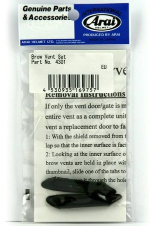 Wloty wentylacyjne Arai do Szybkę VAS-V Brewki 2szt