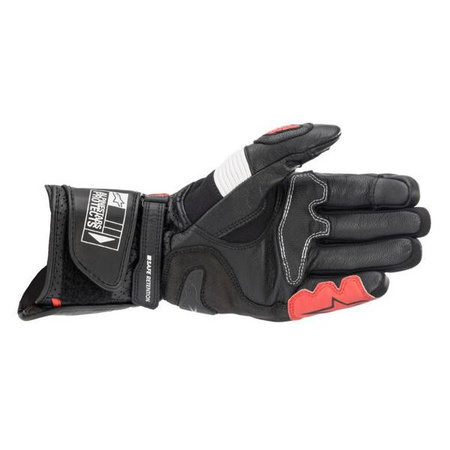 RĘKAWICE ALPINESTARS SP-2 V3 BLACK/WHITE/BRIGHT RED