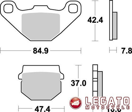 KLOCKI HAMULCOWE SBS 548 HF