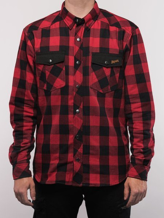 Motocyklowa Koszula Broger Alaska Red/Black