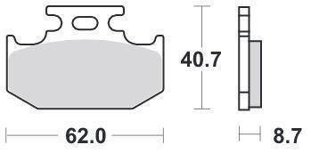 KLOCKI HAMULCOWE SBS 632 RSI