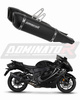 Dominator Tłumiki końcowe HP6 Black + db-killer Suzuki GSX 1300 Hayabusa 2021-2026