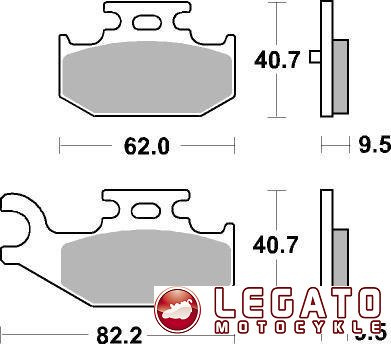 KLOCKI HAMULCOWE SBS 816 SI